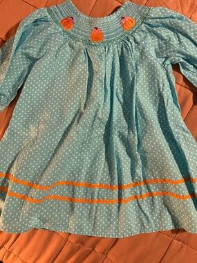 Halloween smocked dress